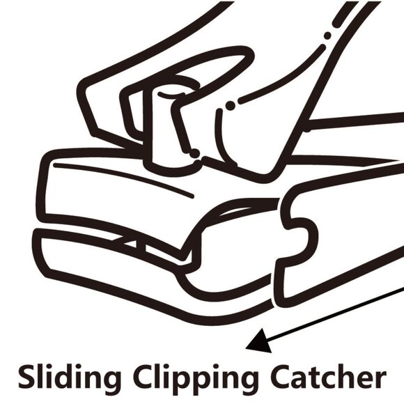 Nakano NC-65/KB/BL Piano Style Nail Clippers with Keyboard Design Black Clipper - Picture 4 of 7